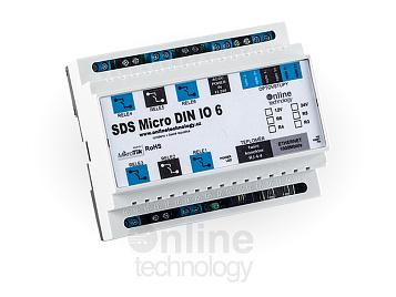SDS MICRO DIN IO6 R5-24V-5x relé,teploměr,opto